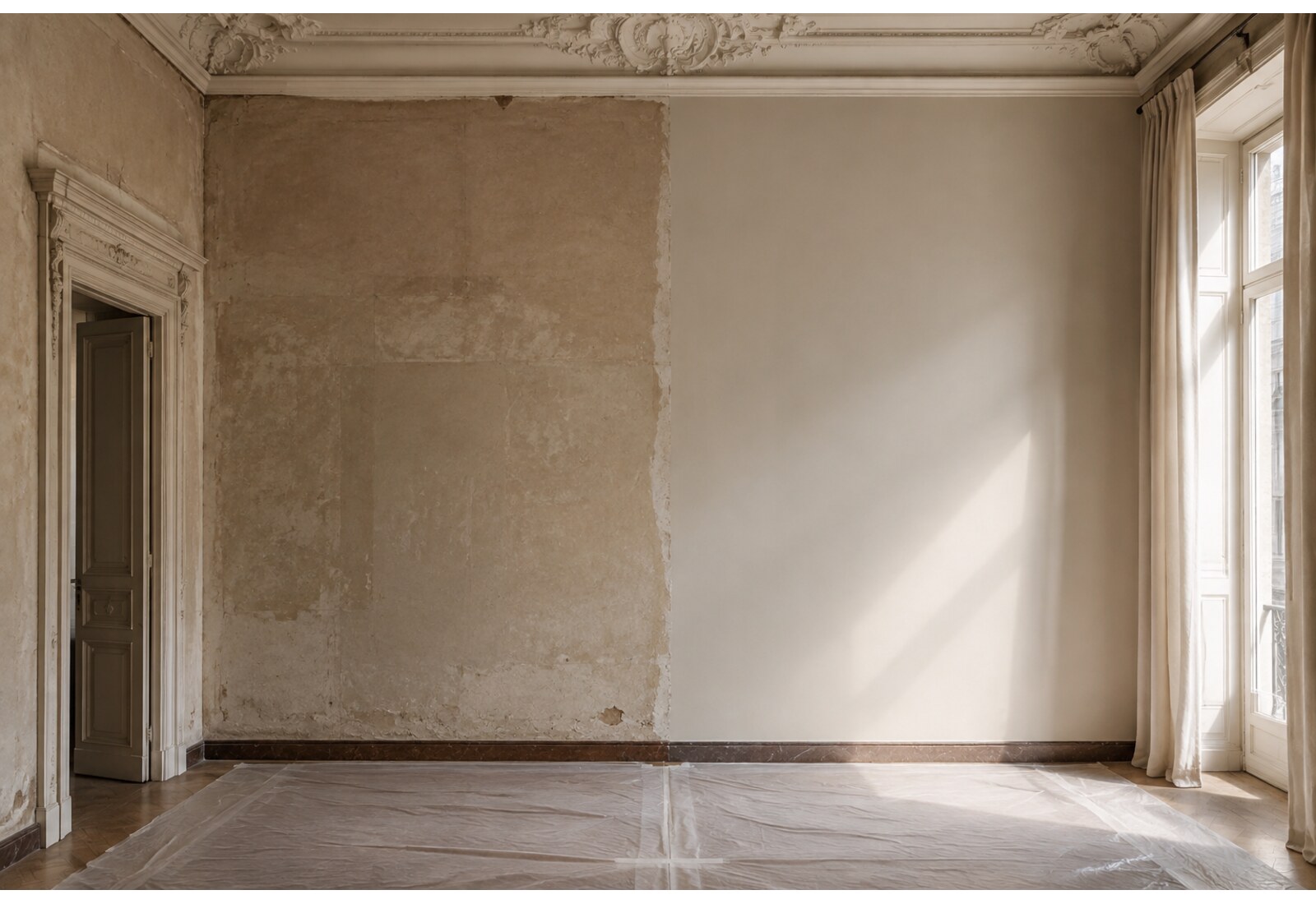 Rasatura e preparazione — Quando il muro non è liscio, o quando sopra ci deve andare una finitura decorativa
